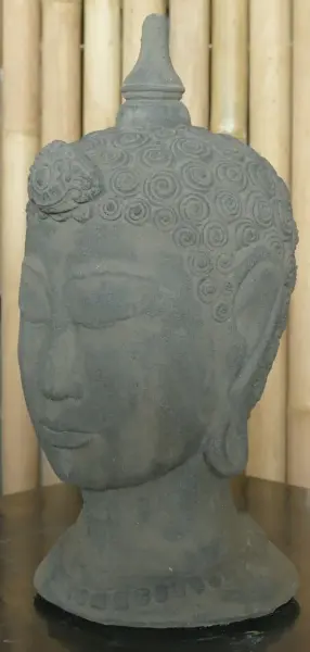 Product image of the product “Thai bust, 43 cm, antique finish, cast lava stone ”